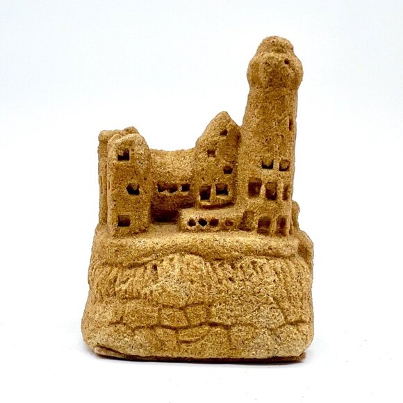 Vintage Sandcastle Sculpture Coastal Decor Real Sand Lighthouse Ruins 1990s - Picture 2 of 7